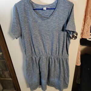 NWOT OLD NAVY STRIPED RUCHED WAIST MINI DRESS SZ XL